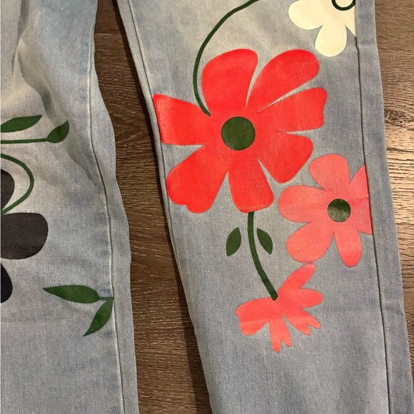 MISSLOOK Women's Denim Overalls with Floral Patterns - Picture 11 of 11